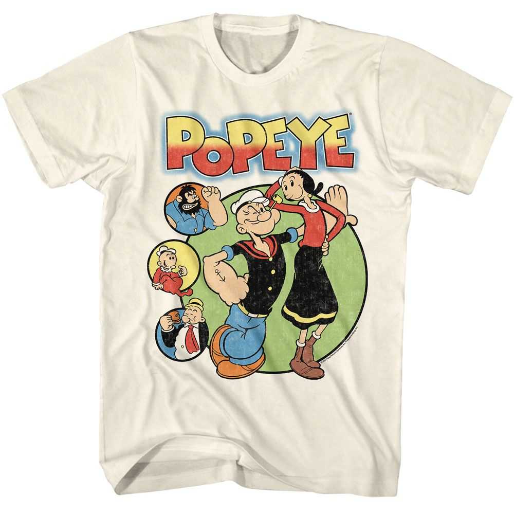 Popeye - POPEYE CIRCLES Adult Shirt