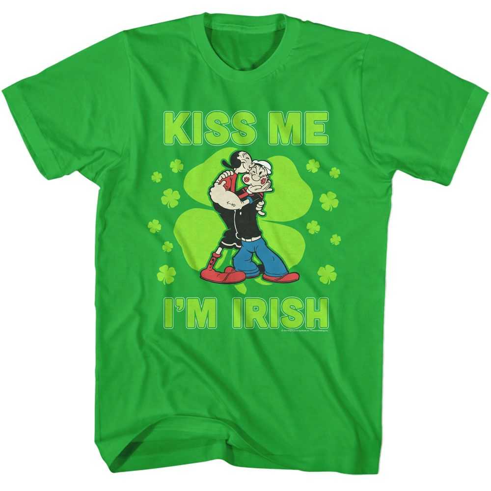 Popeye - POPEYE KISS ME IM IRISH Adult Shirt