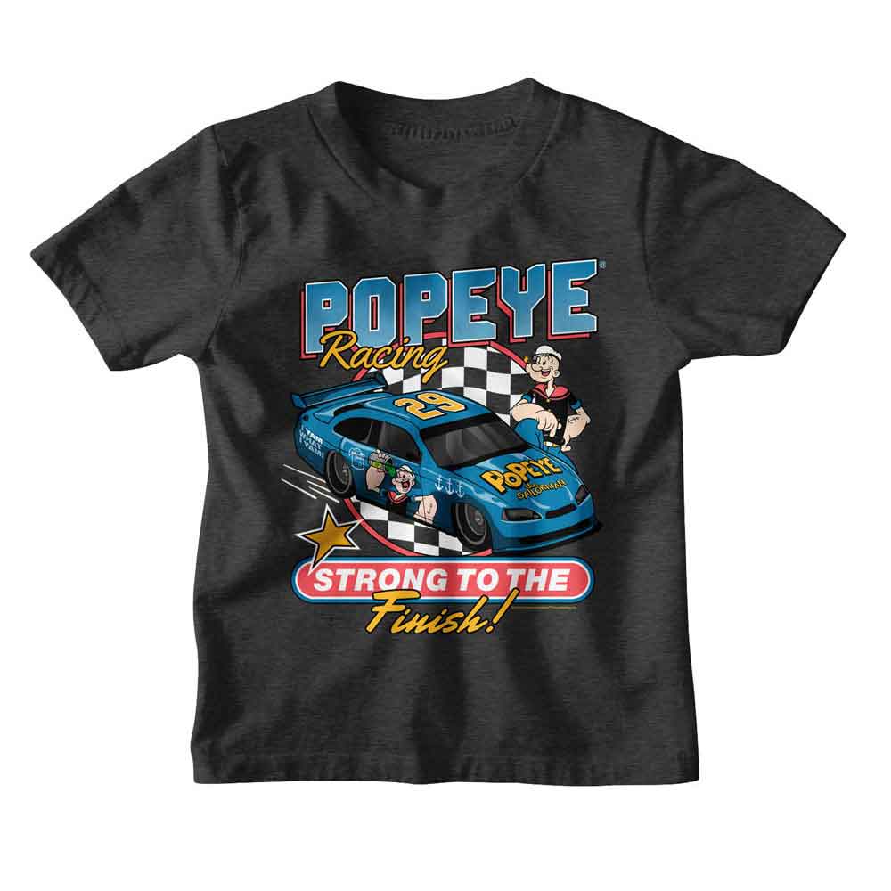 Popeye - POPEYE STRONG TO RACE FINISH Youth Shirt