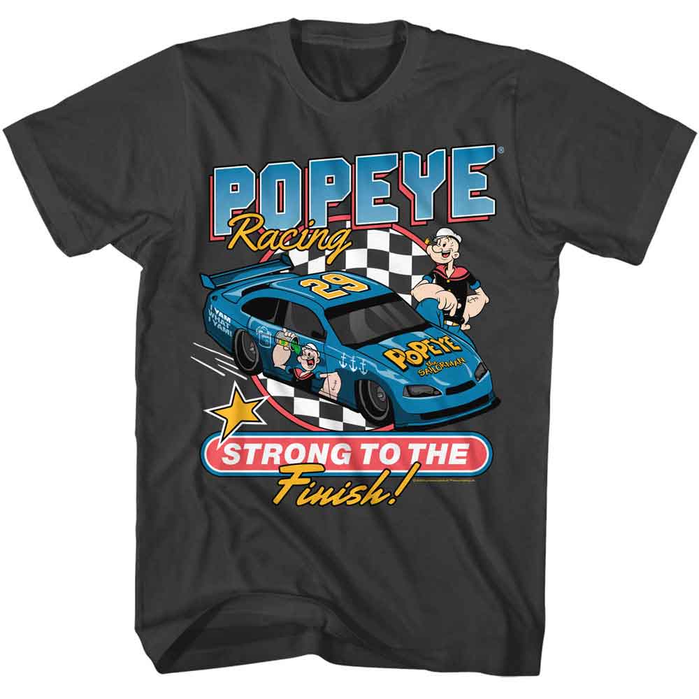 Popeye - POPEYE STRONG TO RACE FINISH Adult Shirt