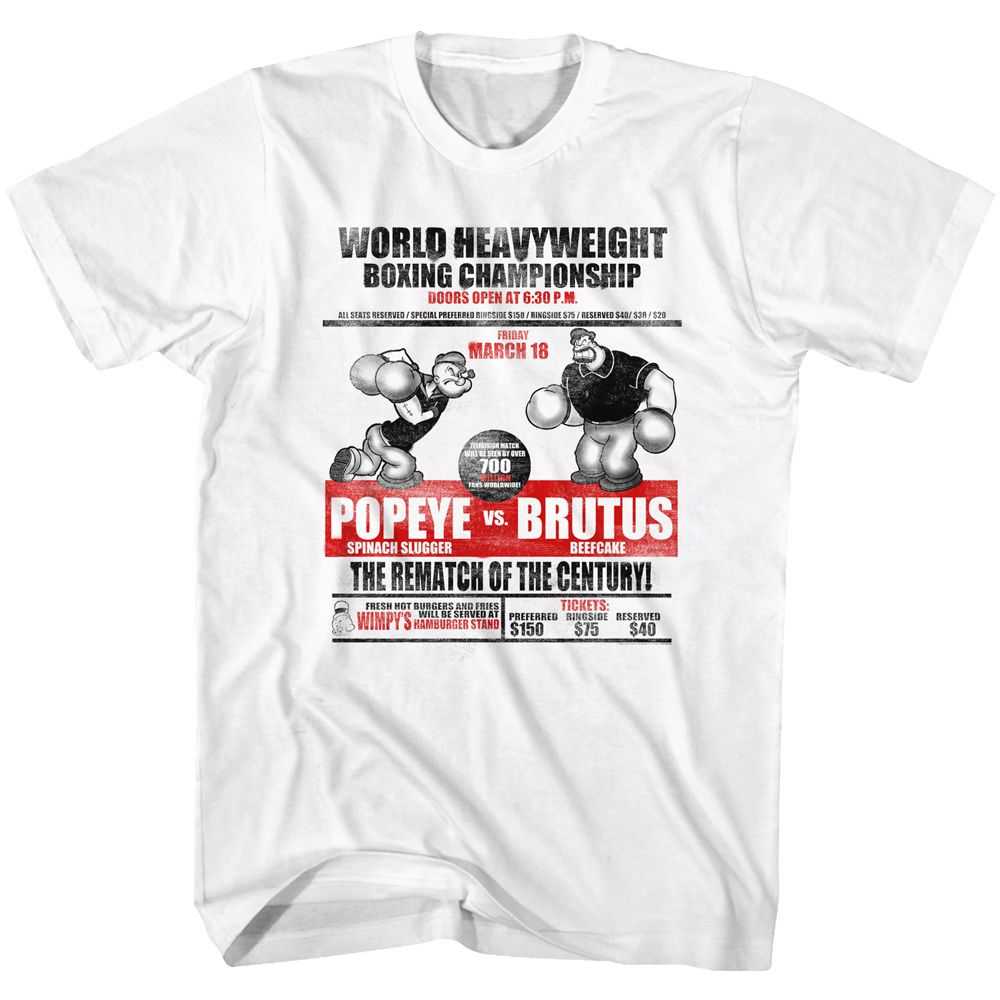 Popeye - POPEYE VS. BRUTUS Adult Shirt