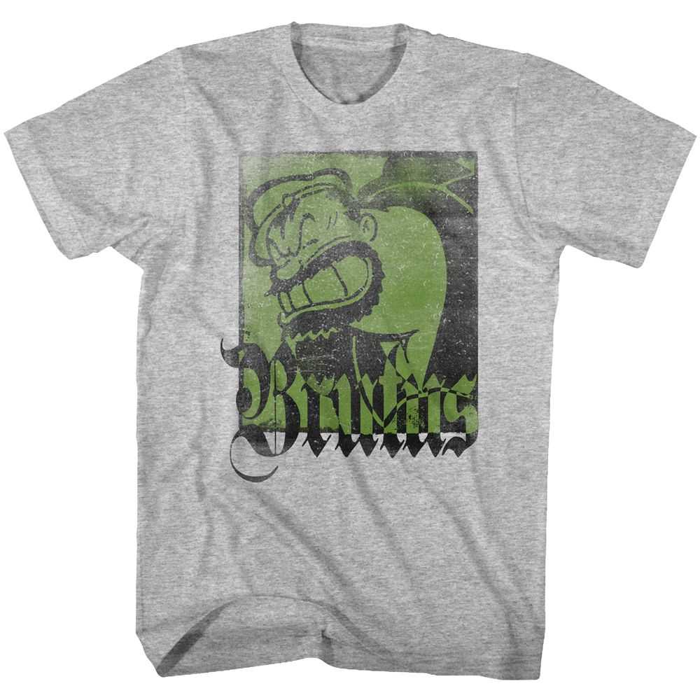 Popeye - GREEN FACE Adult Shirt