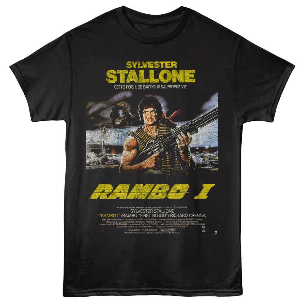 Rambo - RAMBO 1 FRENCH POSTER Adult Shirt