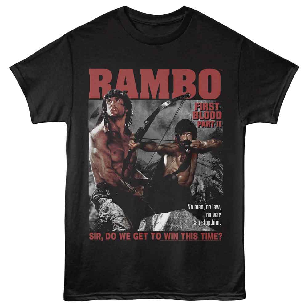 Rambo - RAMBO WIN THIS TIME Adult Shirt