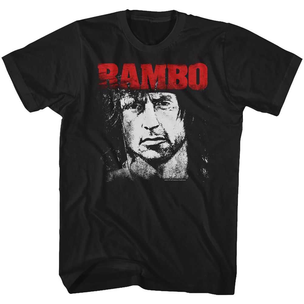 Rambo - RD AND WHT Adult Shirt