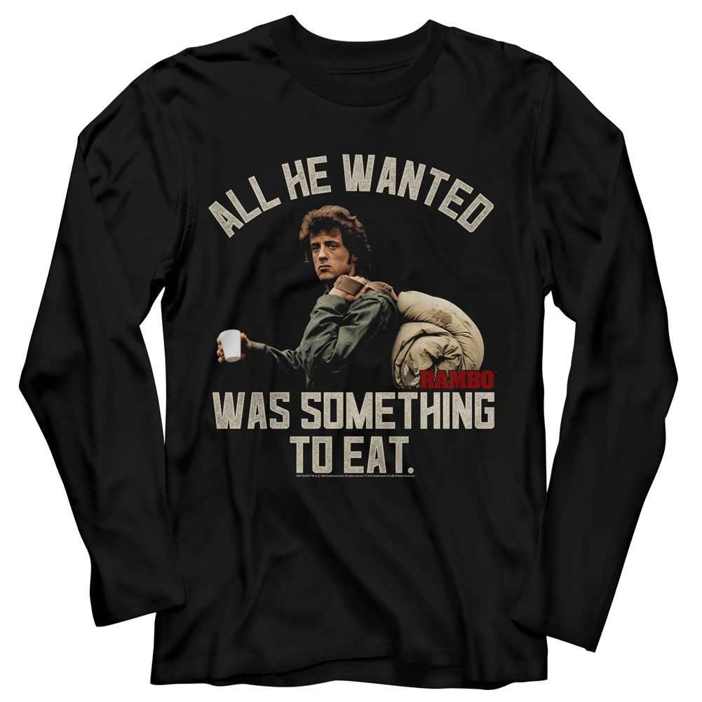 Rambo - SOMETHING TO EAT Adult Shirt