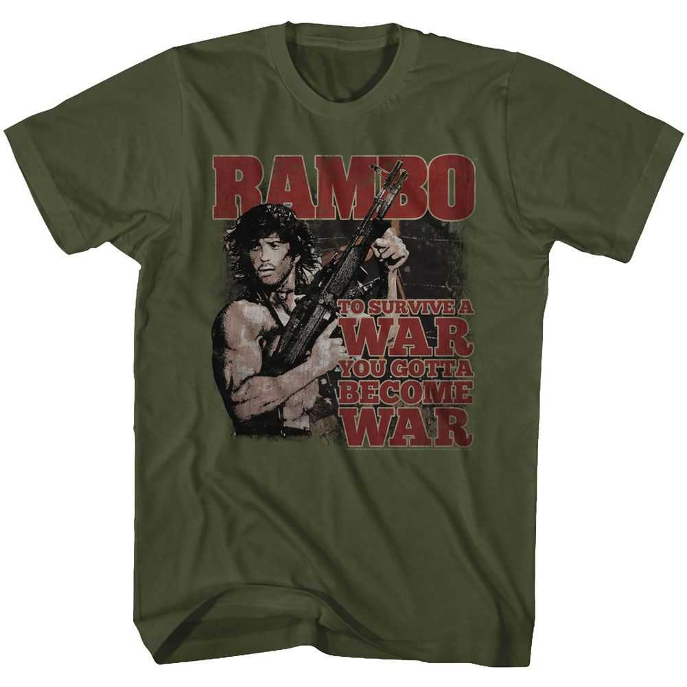 Rambo - BECOME WAR Adult Shirt