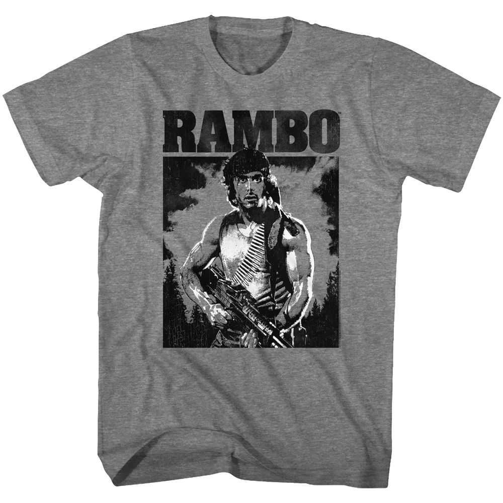 Rambo - BLK AND WHT Adult Shirt
