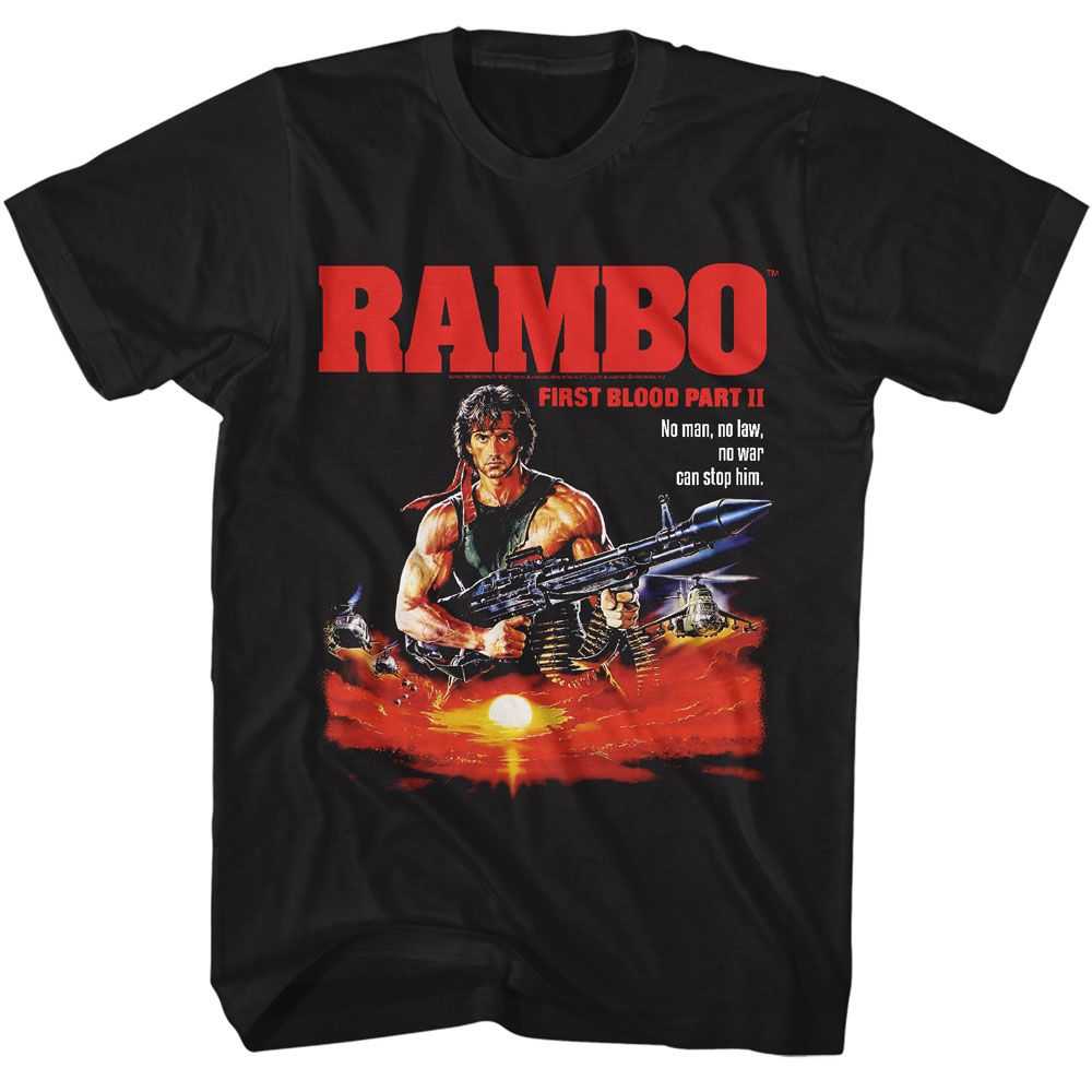 Rambo - RAMBO NO MAN NO LAW Adult Shirt