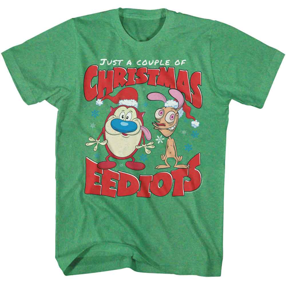 Ren and Stimpy - REN AND STIMPY CHRISTMAS EEDIOTS Adult Shirt