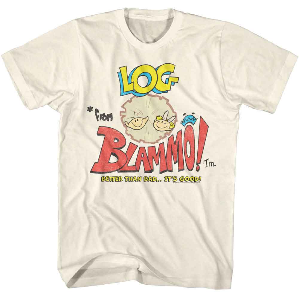 Ren and Stimpy - REN AND STIMPY LOG AD Adult Shirt