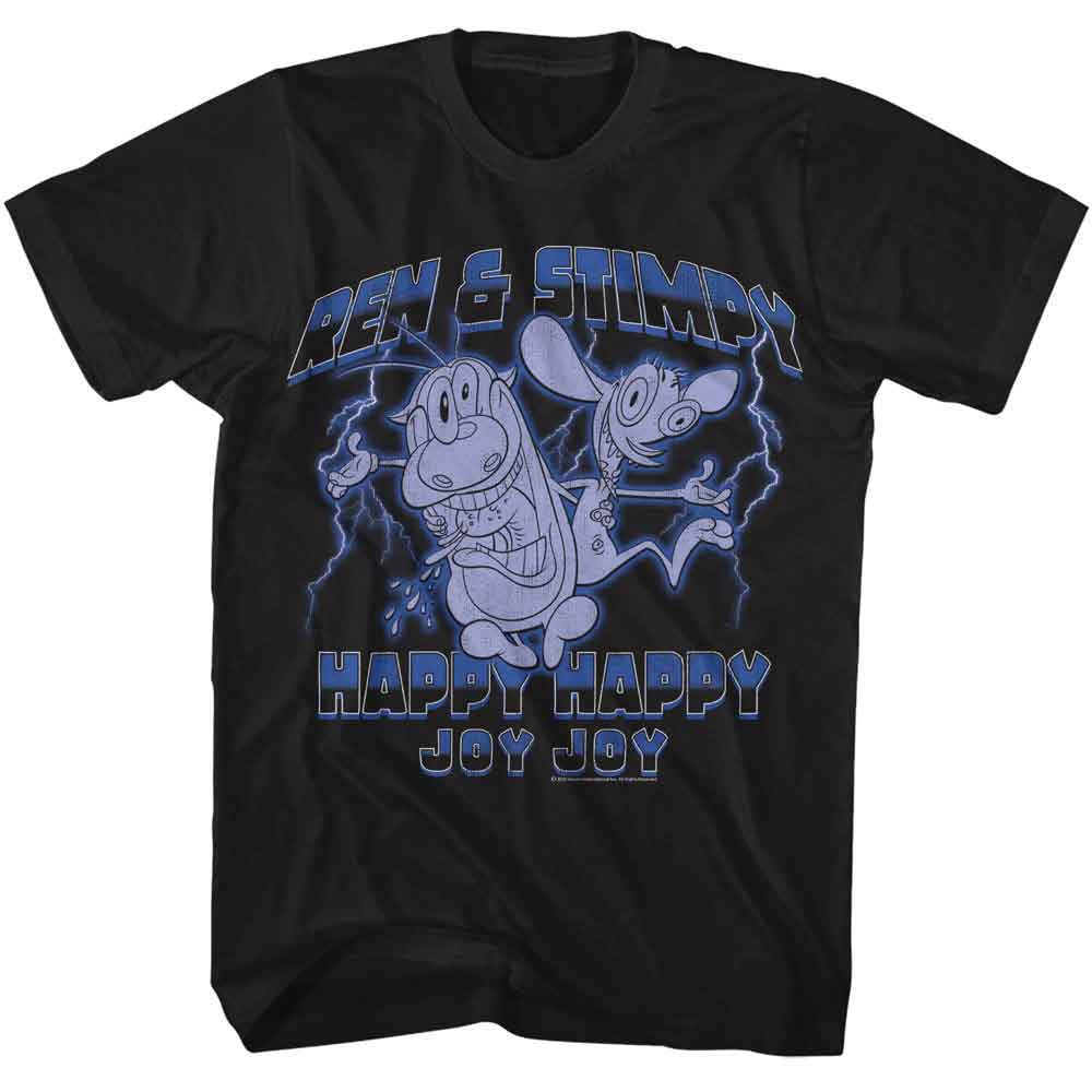 Ren and Stimpy - REN AND STIMPY LIGHTNING Adult Shirt