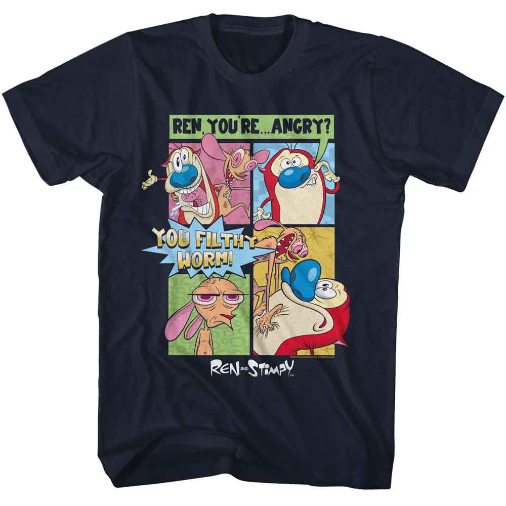 Ren and Stimpy - REN AND STIMPY COMIC Adult Shirt
