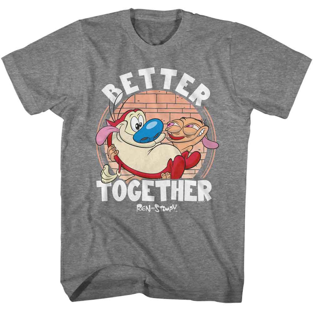 Ren and Stimpy - REN AND STIMPY BETTER TOGETHER Adult Shirt