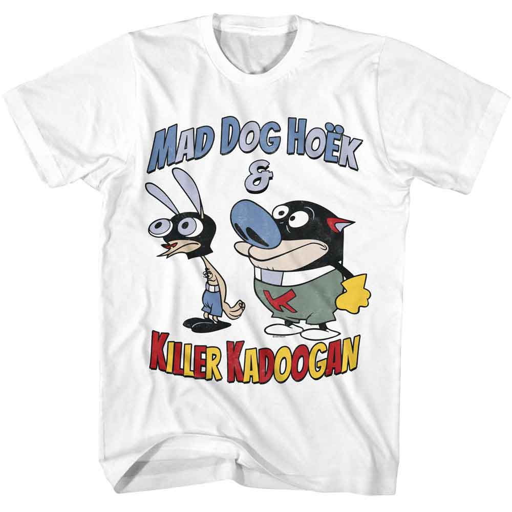 Ren and Stimpy - REN AND STIMPY MAD DOG HOEK Adult Shirt