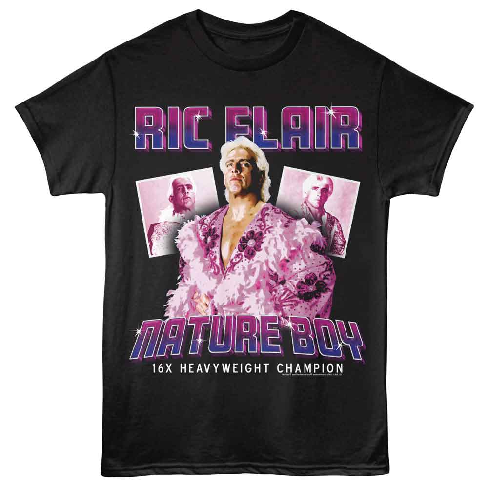Ric Flair - RIC FLAIR NATURE BOY GRADIENT Adult Shirt