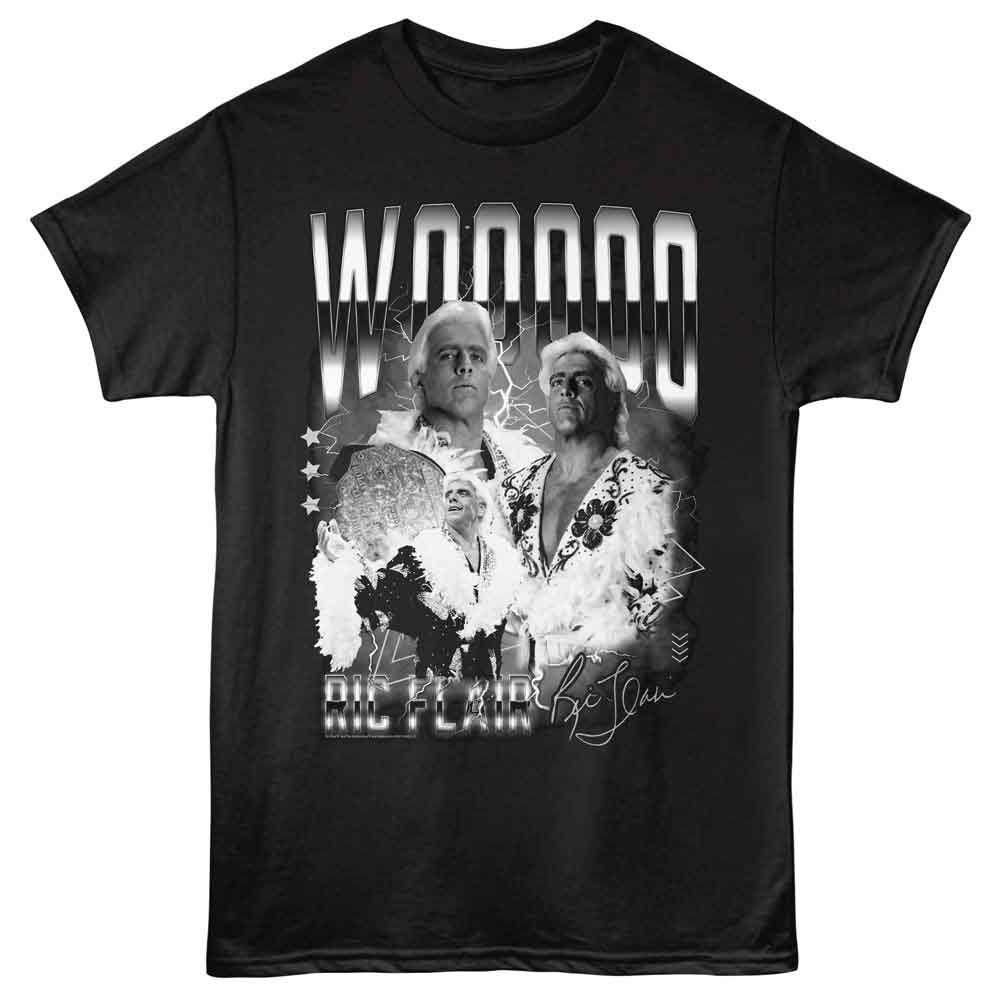 Ric Flair - RIC FLAIR B W WOO COLLAGE Adult Shirt