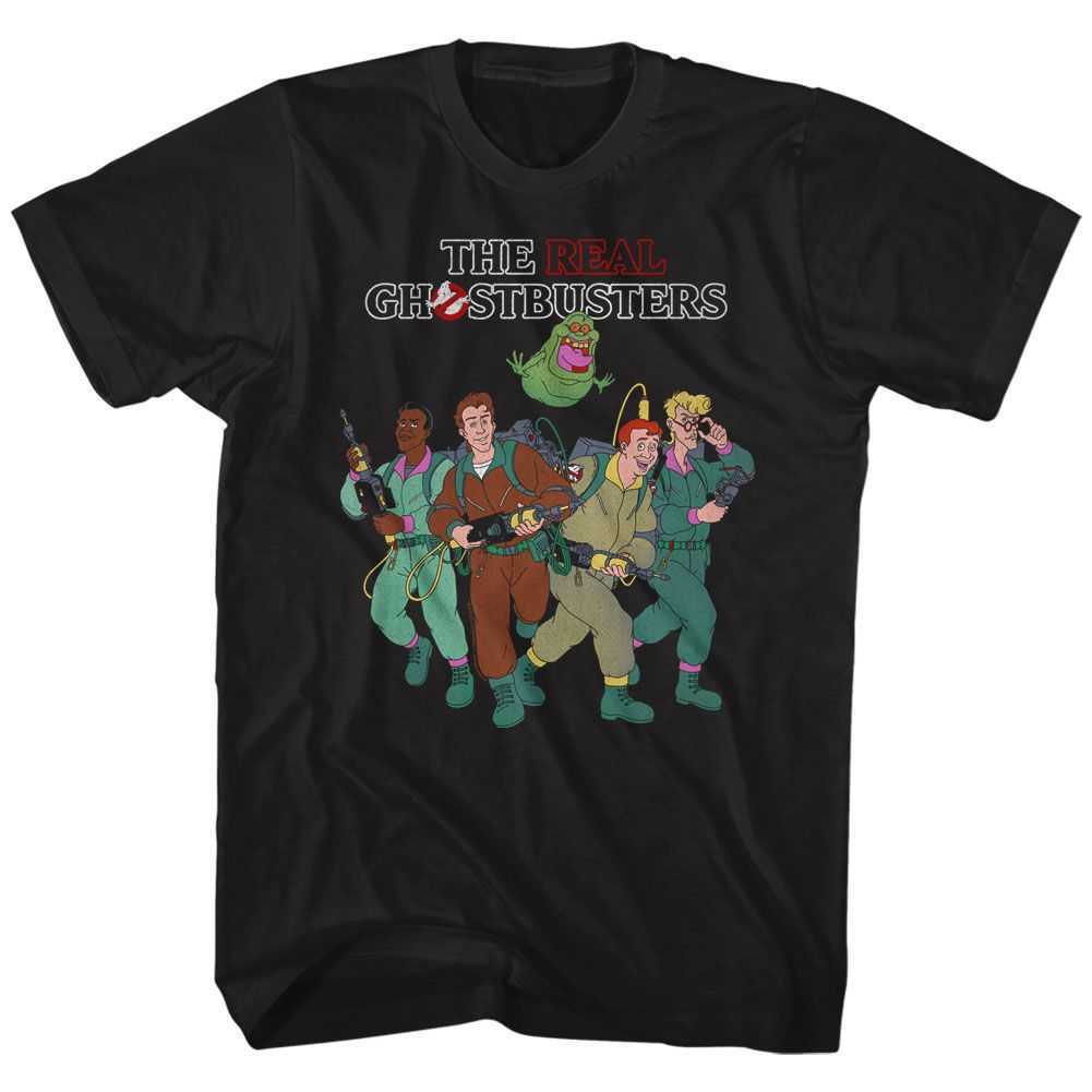 The Real Ghostbusters - THE WHOLE CREW Adult Shirt