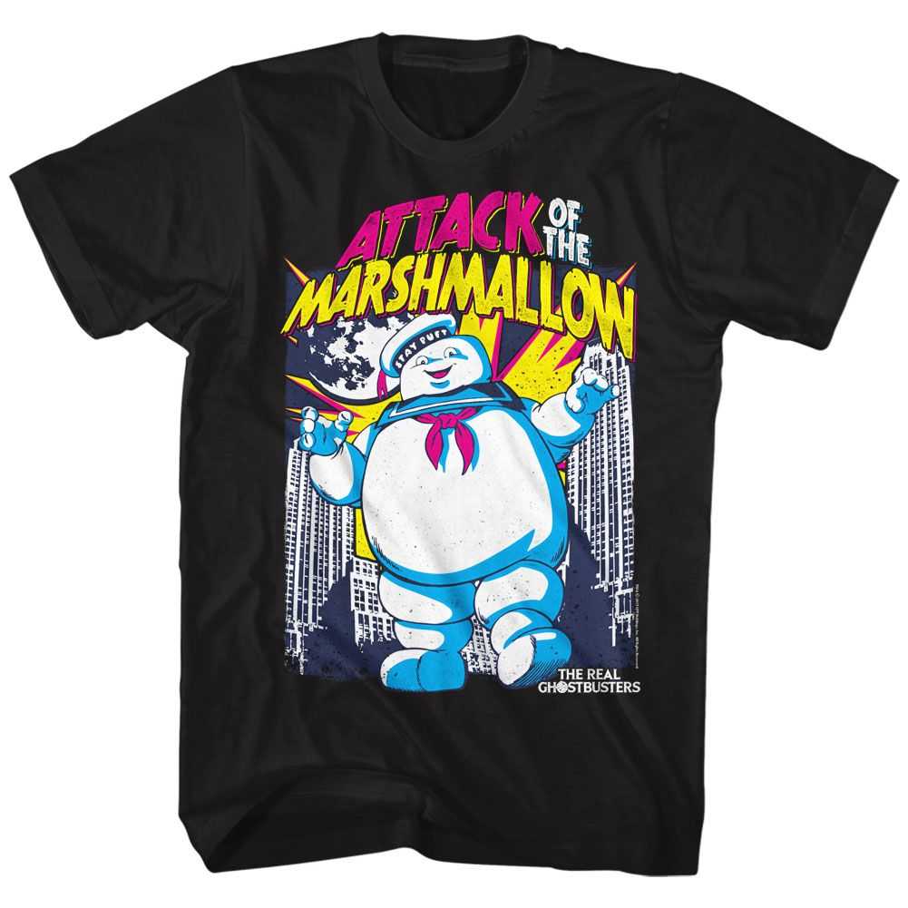 The Real Ghostbusters - MARSHMALLOW ATTACKS Adult Shirt