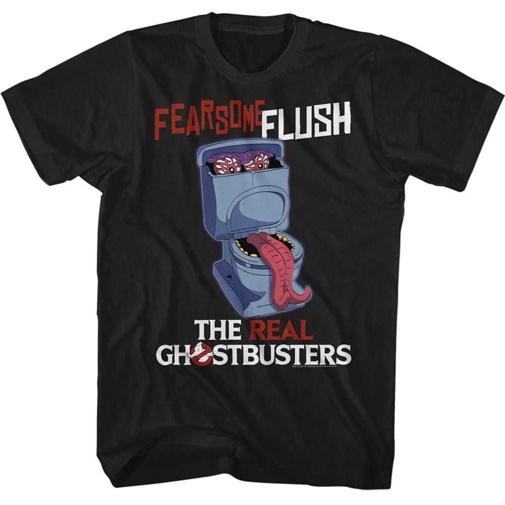 The Real Ghostbusters - FEARSOME FLUSH Adult Shirt