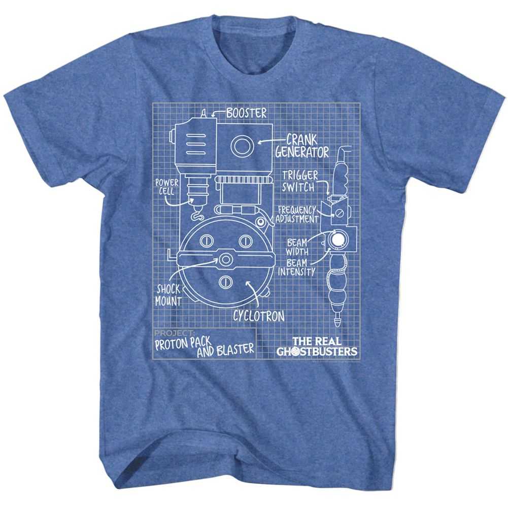 The Real Ghostbusters - BLUEPRINTS Adult Shirt