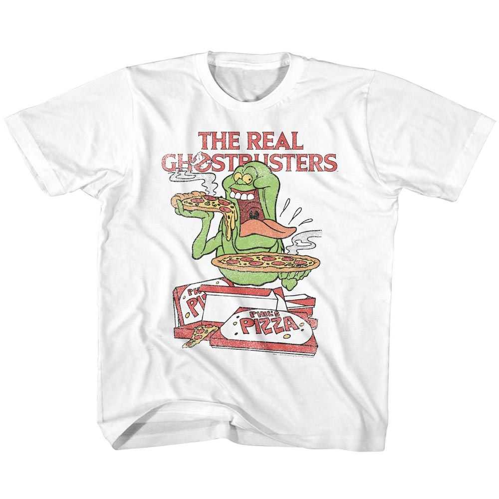 The Real Ghostbusters - SLIMER AND PIZZA Youth Shirt
