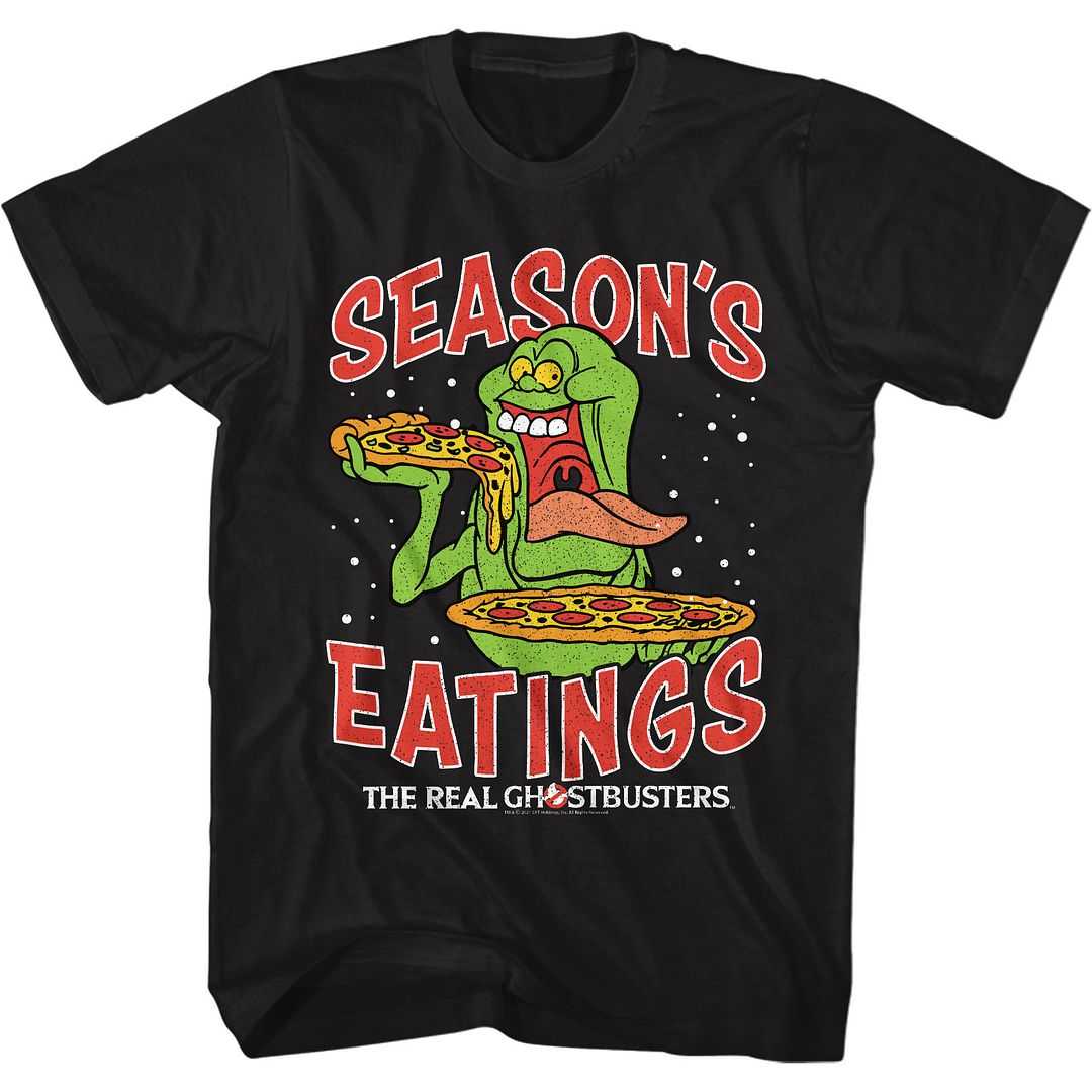 The Real Ghostbusters - THE REAL GHOSTBUSTERS SEASONS EATINGS Adult Shirt