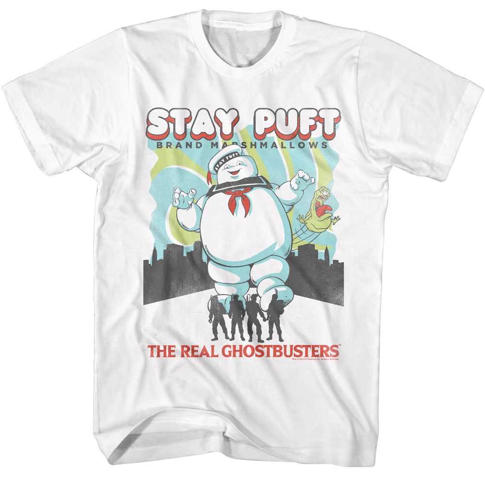The Real Ghostbusters - RGB STAY PUFT AND BUSTERS Adult Shirt