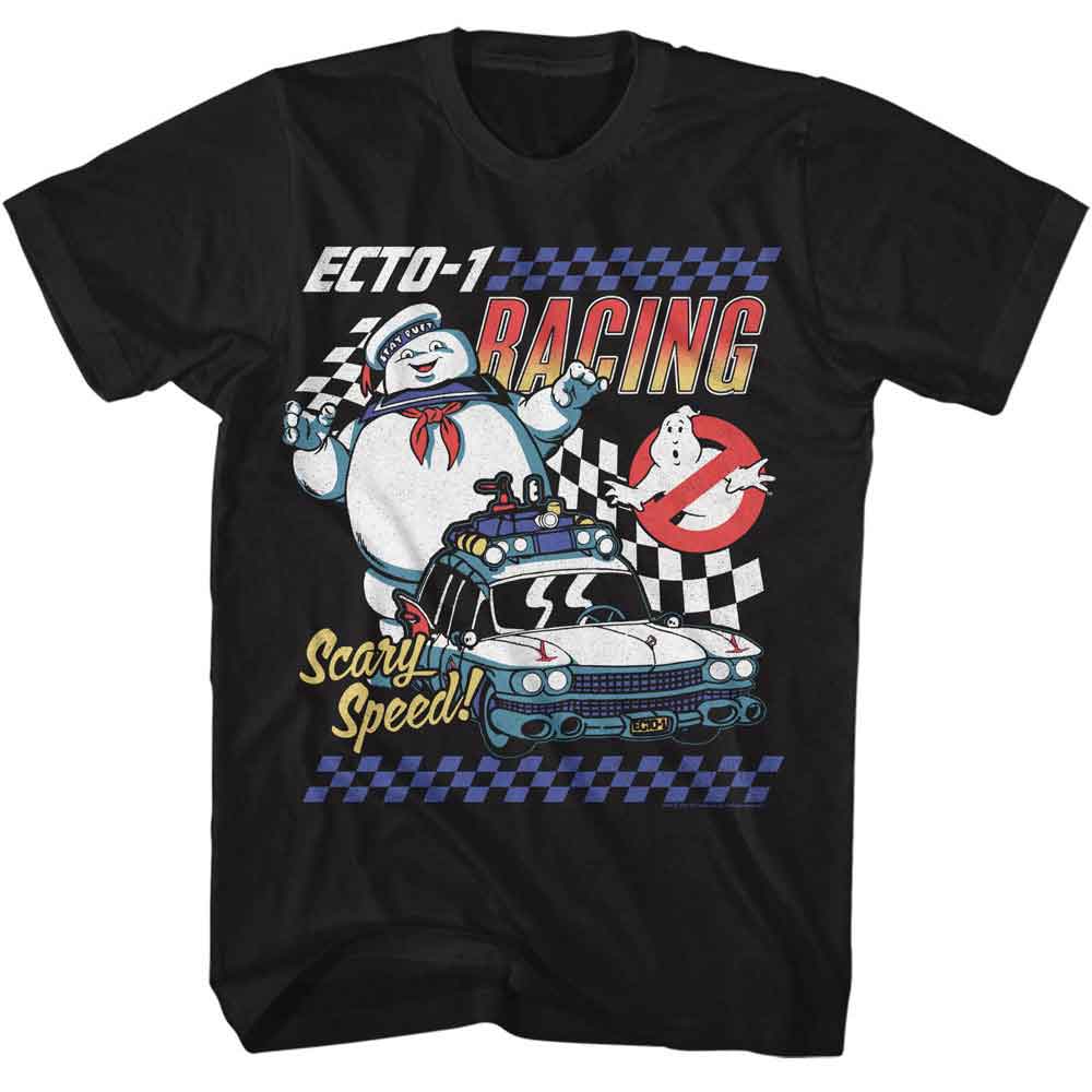 The Real Ghostbusters - RGB ECTO 1 RACING Adult Shirt