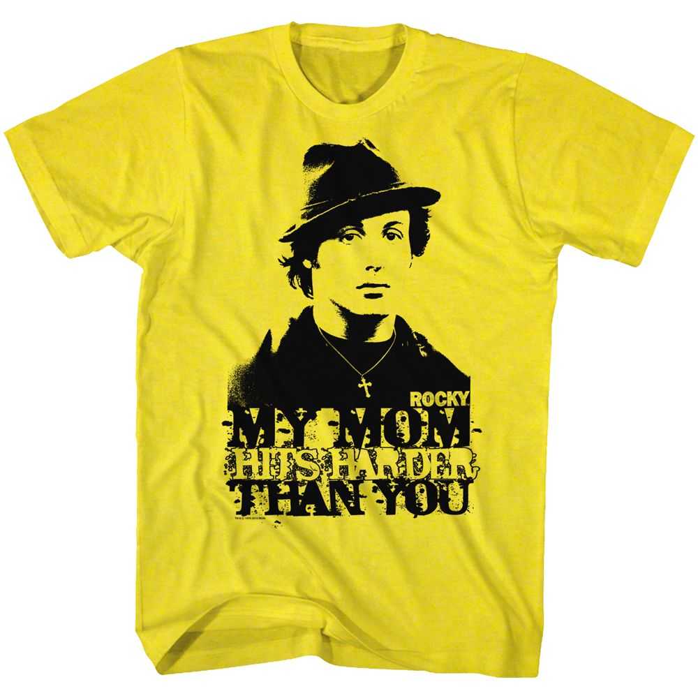 Rocky - MY MOM HITS HARDER Adult Shirt