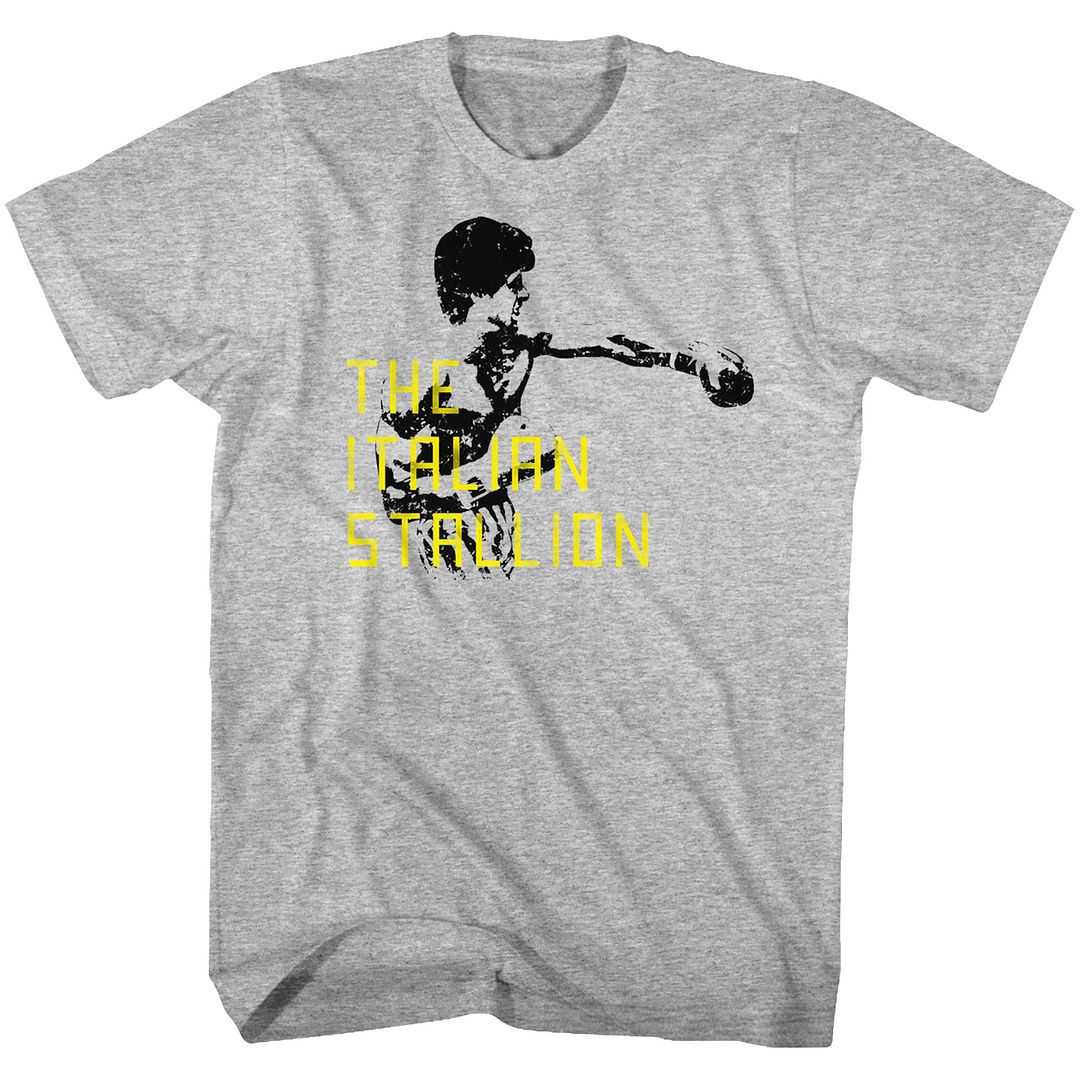 Rocky - THE STAILLION BLOCK TEXT Adult Shirt
