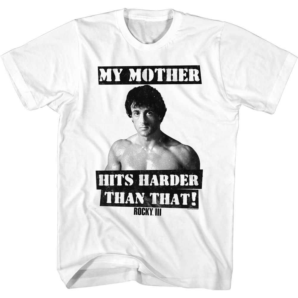 Rocky - HITS HARDER THAN THAT Adult Shirt