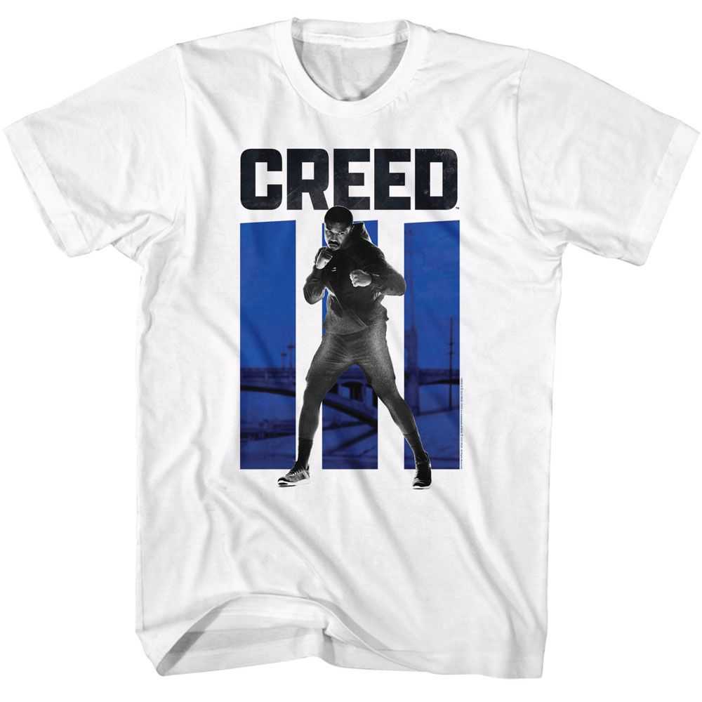 Rocky - ROCKY CREED 3 BLUE BARS Adult Shirt