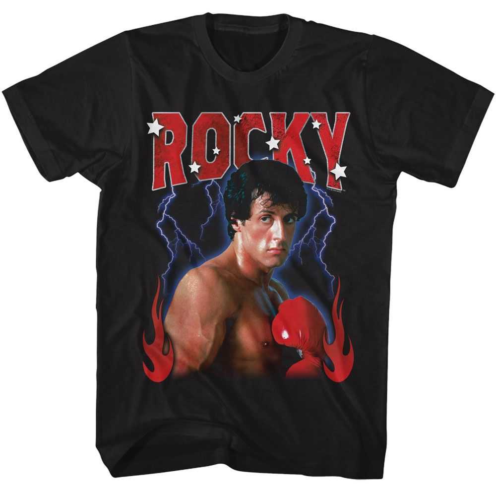 Rocky - ROCKY LIGHTNING FLAMES Adult Shirt