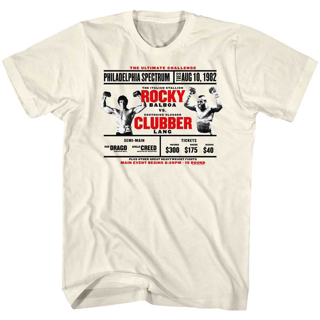 Rocky - ROCKY VS. CLUBBER Adult Shirt