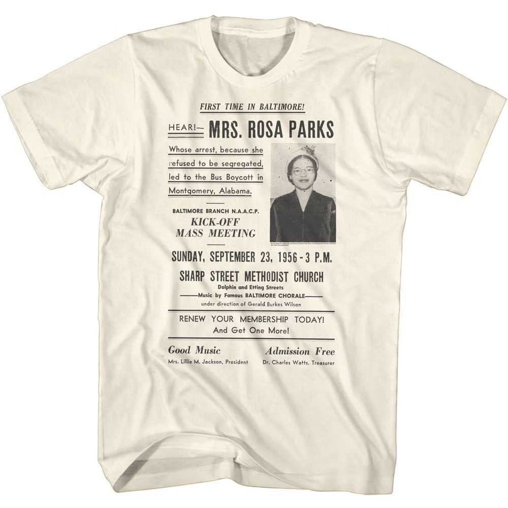 Rosa Parks - ROSA PARKS MEETING AD Adult Shirt