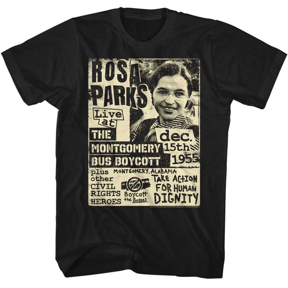 Rosa Parks - ROSA BUS BOYCOTT FLYER Adult Shirt