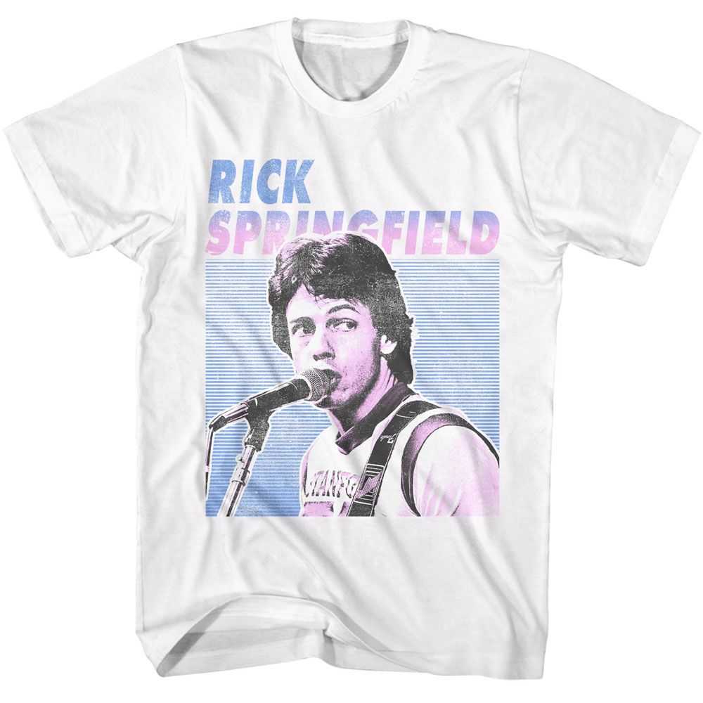 Rick Springfield - RICK SPRINGFIELD SINGING PHOTO Adult Shirt