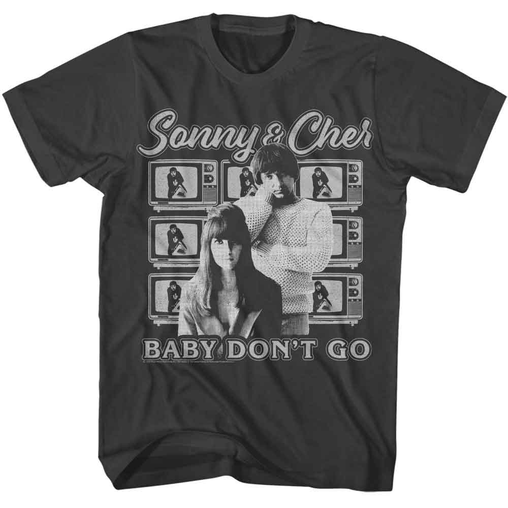 Sonny and Cher - SONNY AND CHER TELEVISIONS BACKGROUND Adult Shirt