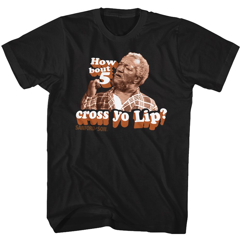 Redd Foxx - 5 CROSS YO LIPS Adult Shirt