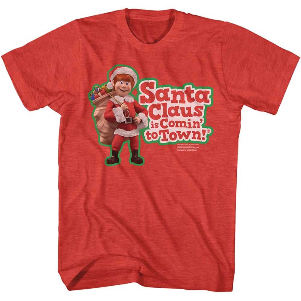Santa Claus Is Coming to Town - SANTA CLAUS KRIS AND LOGO Adult Shirt