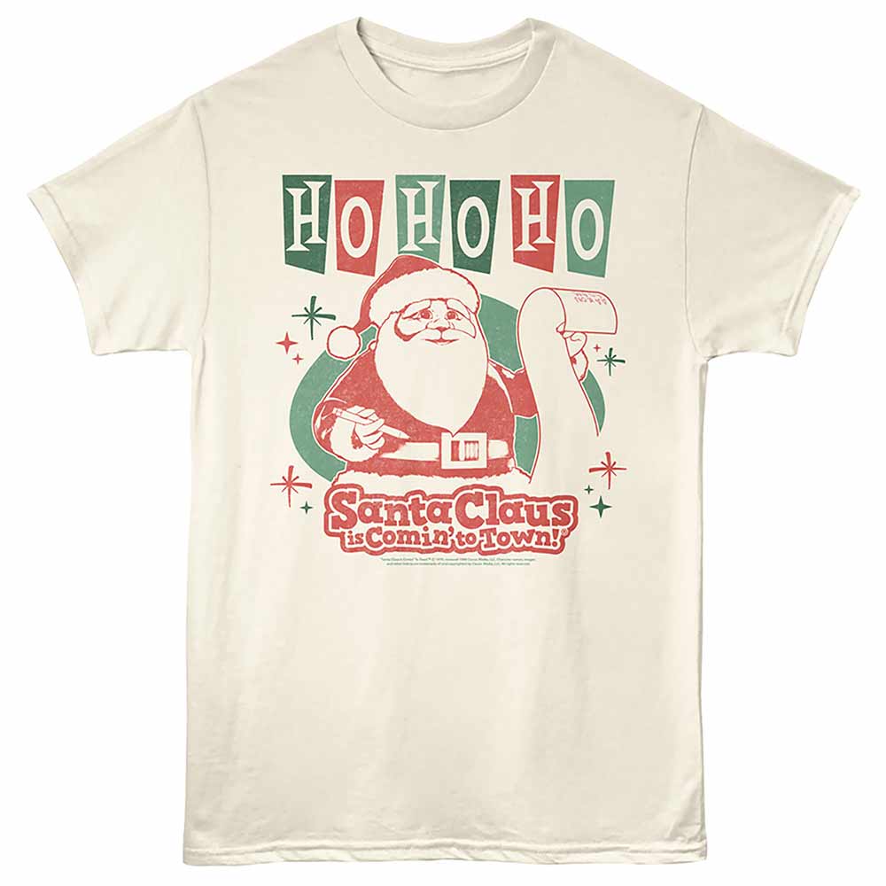 Santa Claus Is Coming to Town - SANTA CLAUS HO HO HO Adult Shirt
