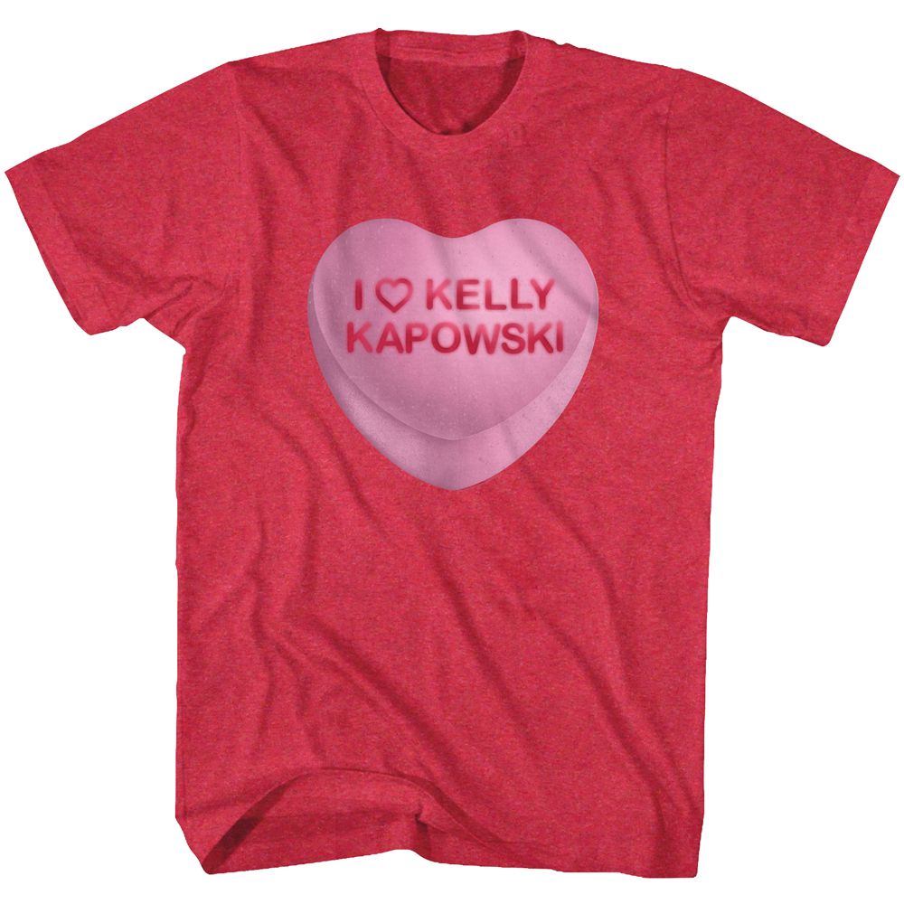 Saved By The Bell - KELLY CANDY HEART Adult Shirt