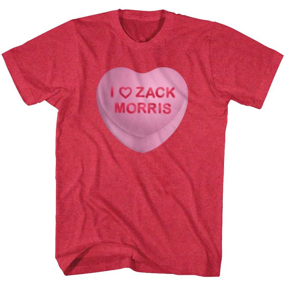 Saved By The Bell - ZACK CANDY HEART Adult Shirt