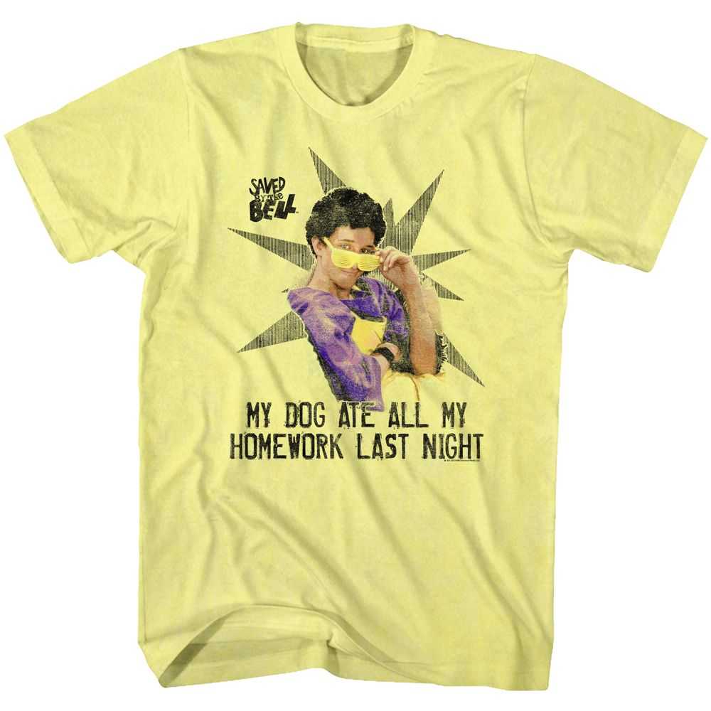 Saved By The Bell - MY HOMEWORK Adult Shirt