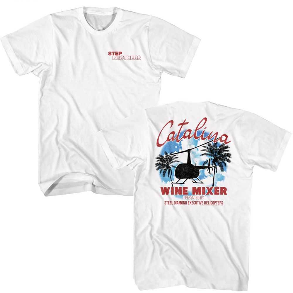 Step Brothers - STEP BROTHERS CATALINA WINE MIXER FRONT BACK Adult Shirt