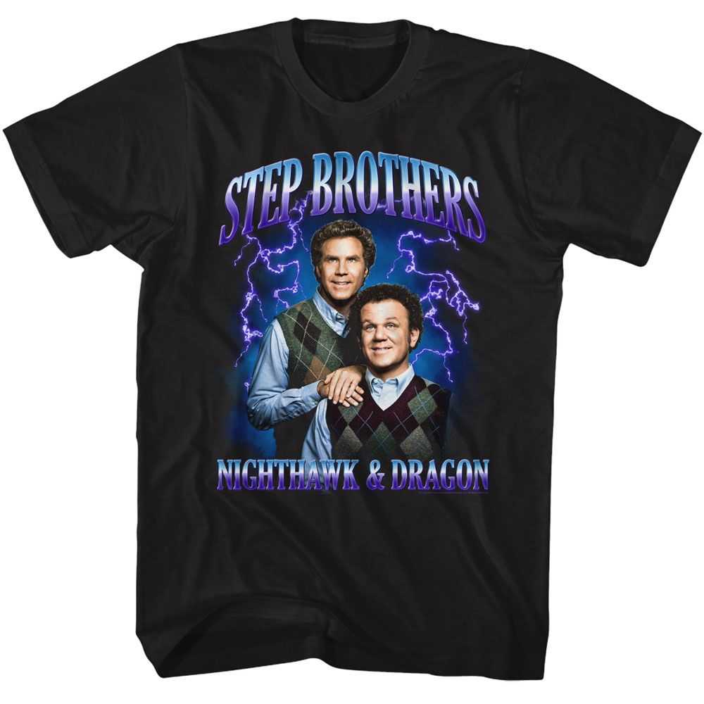 Step Brothers - STEP BROTHERS LIGHTNING GRADIENT Adult Shirt