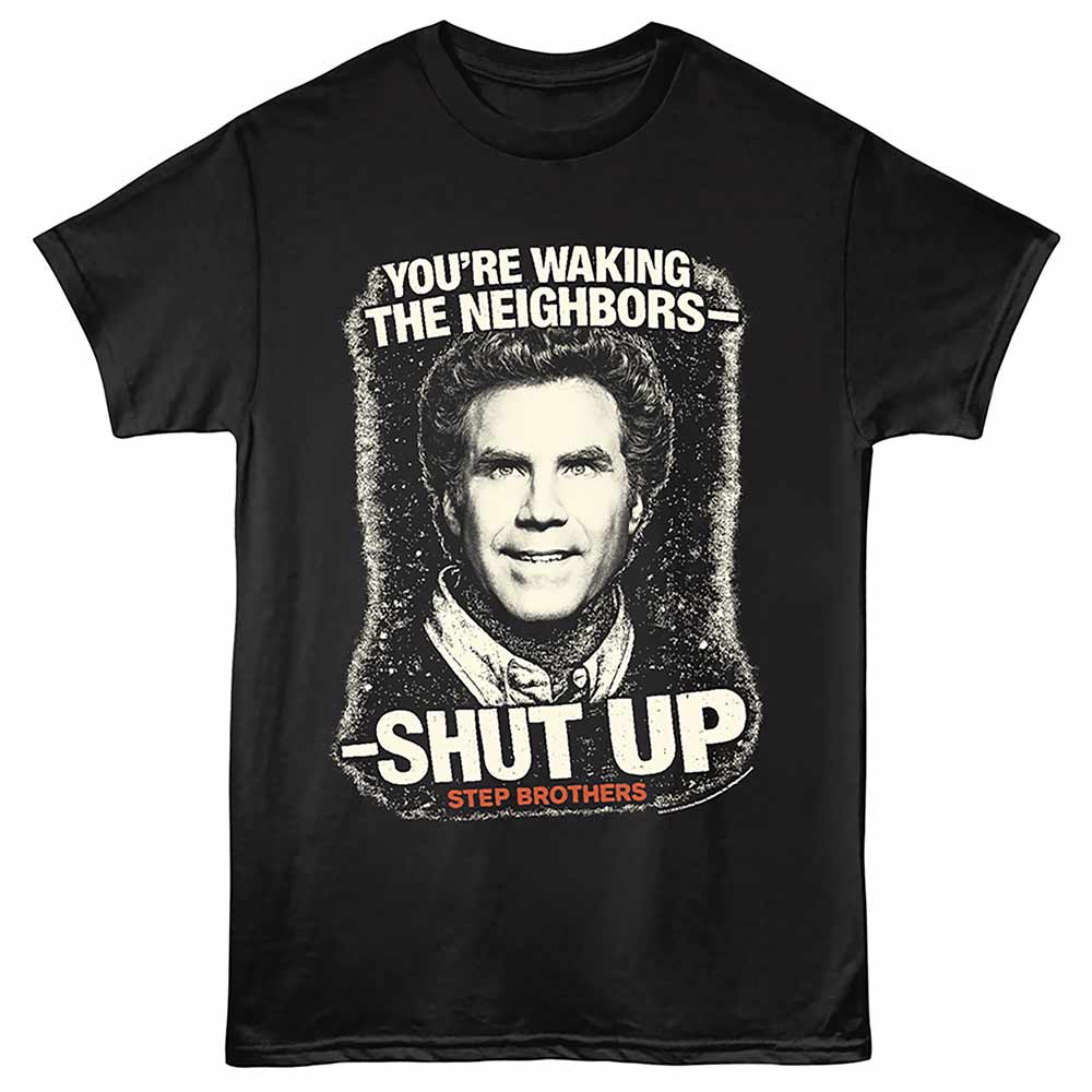Step Brothers - STEP BROTHERS SHUT UP Adult Shirt