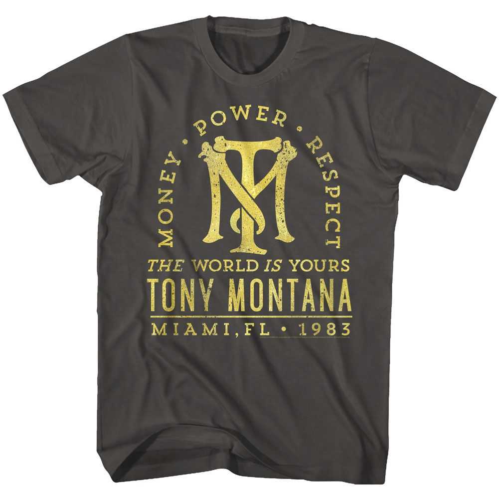 Scarface - GOLD TEXT Adult Shirt