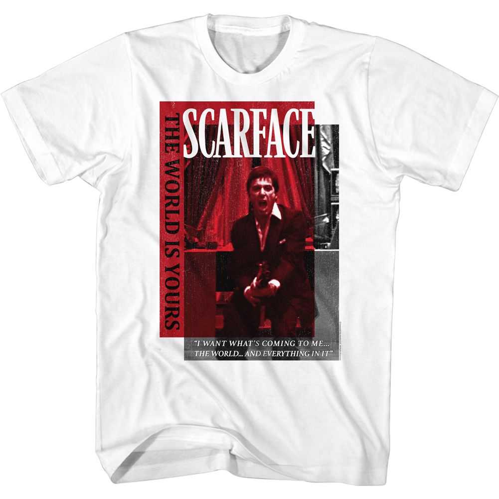 Scarface - SCARLET BOX OVERLAY Adult Shirt